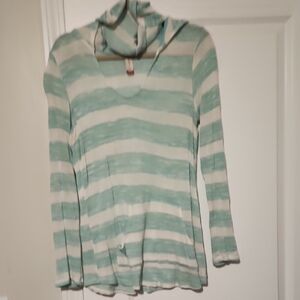 Striped Hooded Pullover